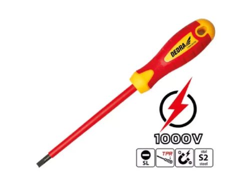Szigetelt lapos csavarhúzó 6.5 x 150mm