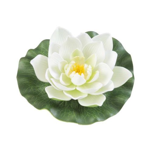 Velda Lótusz tavirózsa selyem 17cm fehér