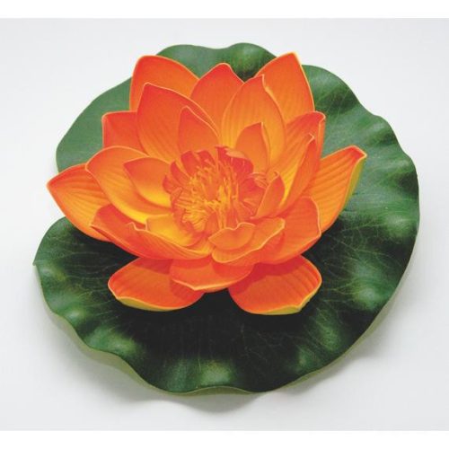 Velda Lótusz virág 17cm narancs
