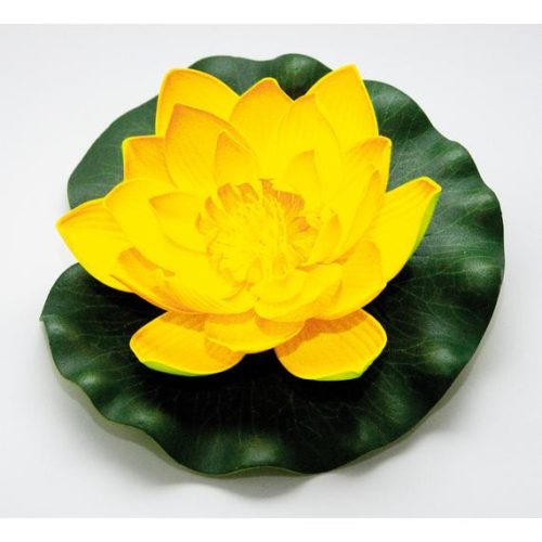 Velda Lótusz virág 20cm sárga