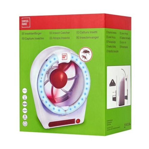 Swissinno szúnyogcsapda ventilátorral, LED lámpával