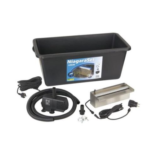 Vízeséselem Niagara LED 30cm szett Xtra 2300l/h szivattyú + Quadro I + kiegészítők