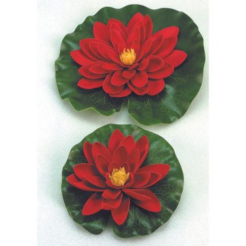 Ubbink selyemvirág piros tavirózsa 14cm