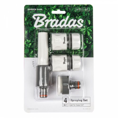 Bradas 4 részes készlet 3/4" tömlőhöz