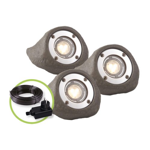 Garden Lights Lapis szett 3 spotlámpa + trafó + vezeték IP68
