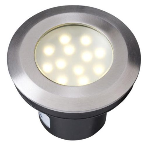 Garden Lights Aureus süllyeszthető lámpa rozsdamentes LED 2W melegfehér IP68