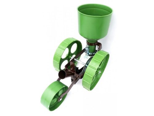 R1 mini farmer rezgőnyelves vetőgép szimpla kerekes, nyél nélkül