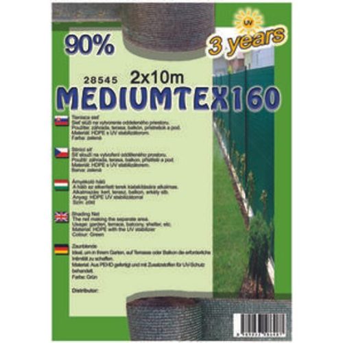 Árnyékoló háló MEDIUMTEX160 2 x 10m zöld 90%