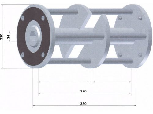 Betonmaró dob 5 db tengellyel