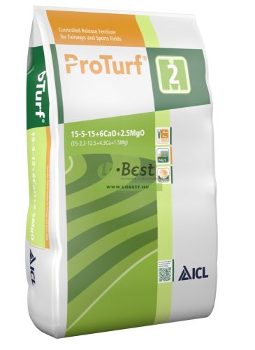 ICL ProTurf 15-5-15 + 2CaO + 2MgO műtrágya 25kg