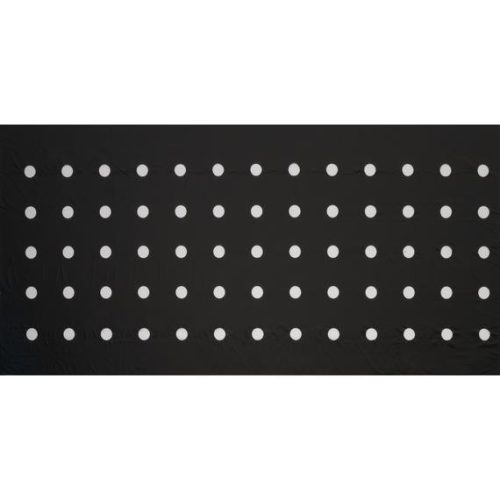 Takarófólia zöldséghez fekete 175 x 45mm 0,95 x 5m 20 mikron ültetési lyukakkal