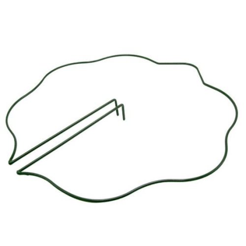 Műanyag növénytámasz hullámos zöld 40cm + állítható klipsz
