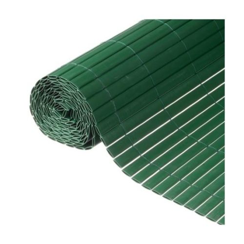 PVC dupla oldalú kerítés rögzítővel 1 x 3m zöld