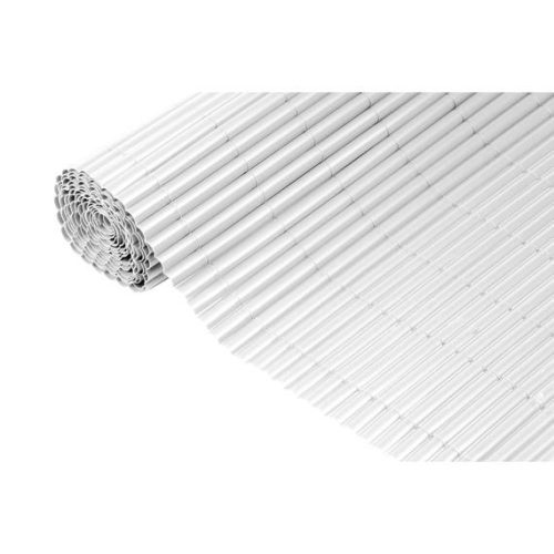 PVC szimpla oldalú kerítés rögzítővel 1,5 x 5m fehér
