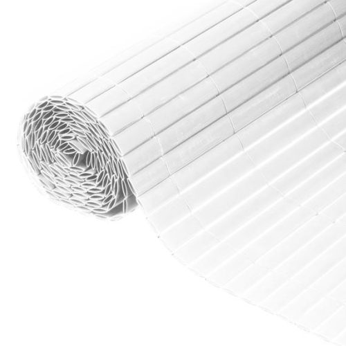 PVC dupla oldalú kerítés rögzítővel 1 x 3m fehér
