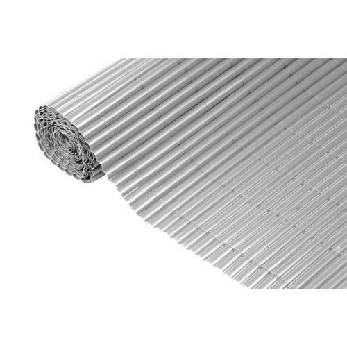 PVC szimpla oldalú kerítés rögzítővel 1,8 x 5m szürke
