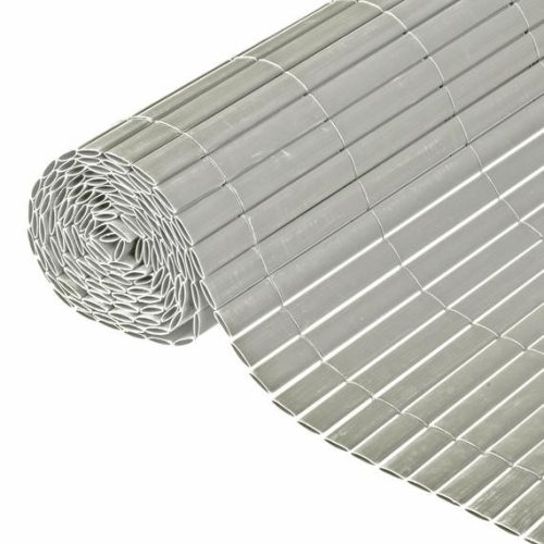 PVC dupla oldalú kerítés rögzítővel 1 x 3m szürke