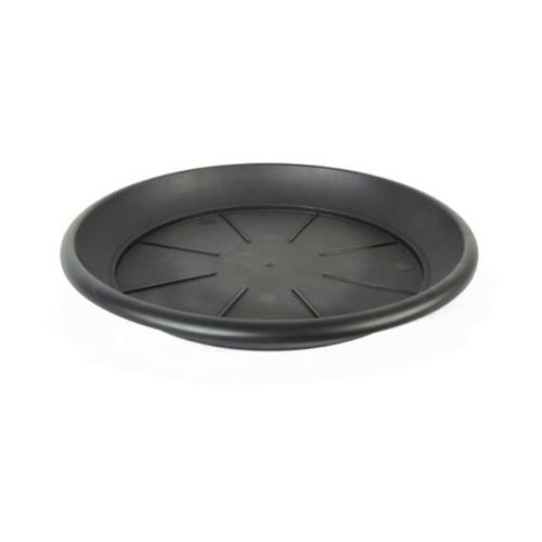 Fekete polipropilén virágcserép-alátét 2 x 20cm 10db