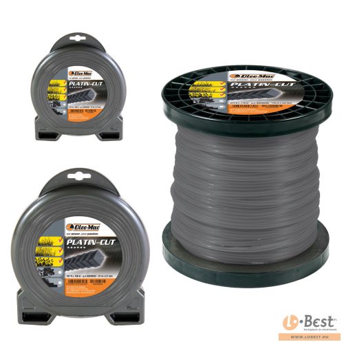 Oleo-Mac Platin-Cut fűnyíró damil 2.7 mm x 15 m szögletes