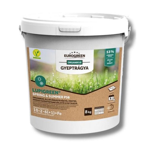EUROGREEN Lupigreen Spring & Summer növényi eredetű szerves gyeptrágya P56 8kg