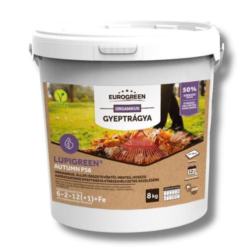 EUROGREEN Lupigreen Autumn növényi eredetű szerves gyeptrágya P56 8kg