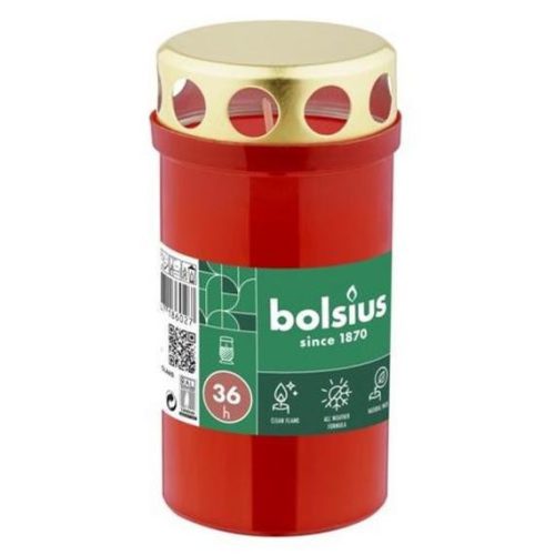 Bolsius mécses piros