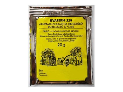 Uvaferm 228 Aromafelszabadíó, hideg és alkoholtűrő borélesztő 20g