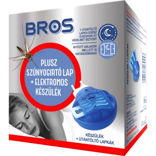 Bros Elektromos szúnyogirtó készülék + 10db lapka