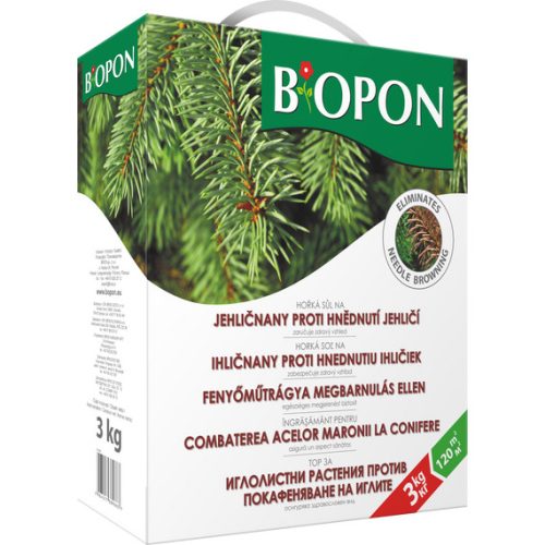 Biopon tűlevelű fenyő barnulás elleni növénytáp 3kg
