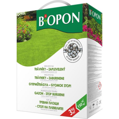 Biopon gyom stop gyepműtrágya 3kg