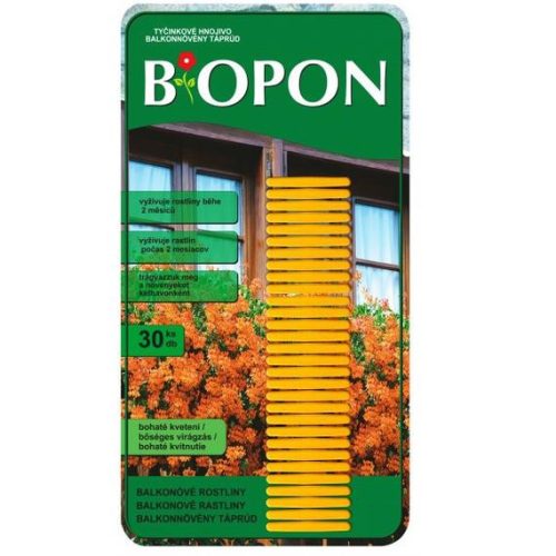 Biopon balkonnövény táprúd 30db