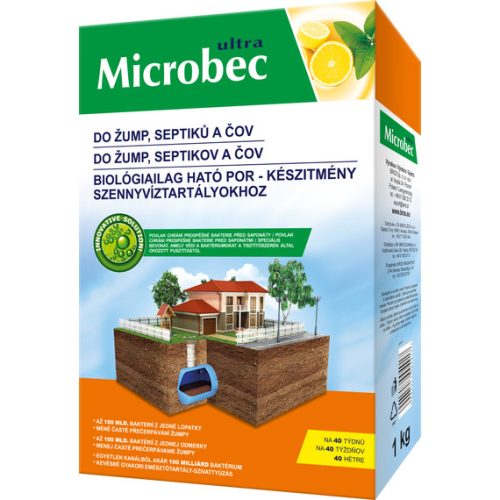 Bros Microbec -biológiailag ható por - készítmény szennyvíztartályokhoz 1kg