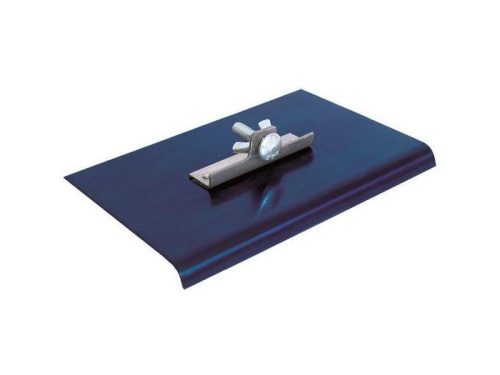 BETONTROWEL élsimító kék acél, 229x203mm, 6mm, R10mm, nyél nélkül