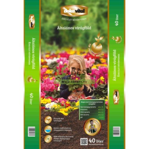 Dolce Vital - Osmocote tartalmú, top prémium minőségű általános virágföld 40L