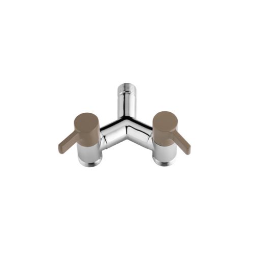 Colortap dupla kerti csap 1/2" - 3/4"x 3/4" szürke