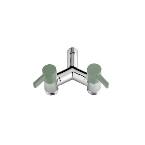 Colortap dupla kerti csap 1/2" - 3/4"x 3/4" zöld
