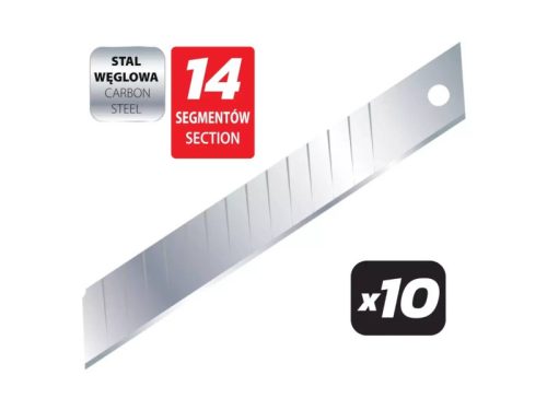 Sűrűn metszett pengék 18mm 14 szegmens 10db