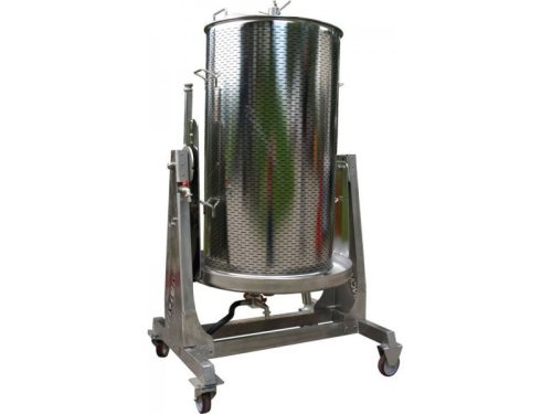 Víznyomásos szőlőprés 250 L + INOX alváz