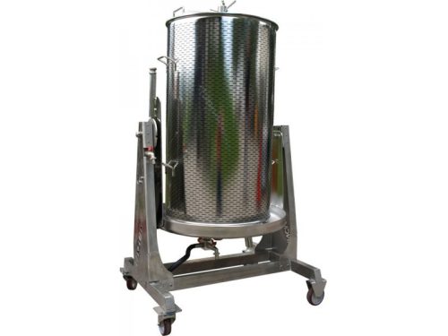Víznyomásos szőlőprés 250 L + INOX alváz