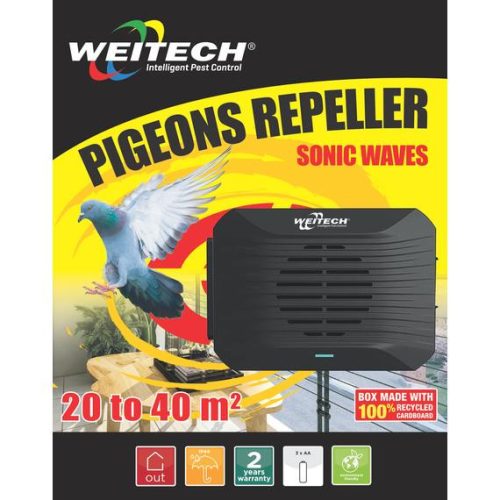 Weitech ultrahangos madárriasztó 20-40m2