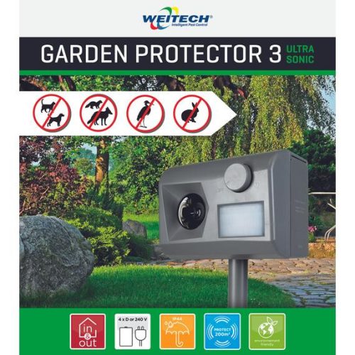 Weitech ultrahangos kutya-macska riasztó 200m2